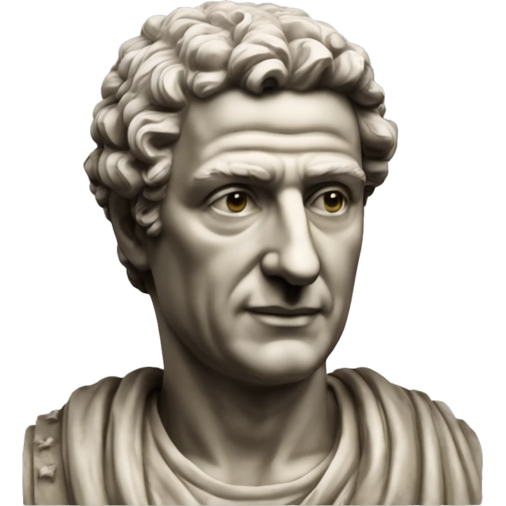 estatua de Marco Aurelio emperador estoico, lagrimas de alegria emoji