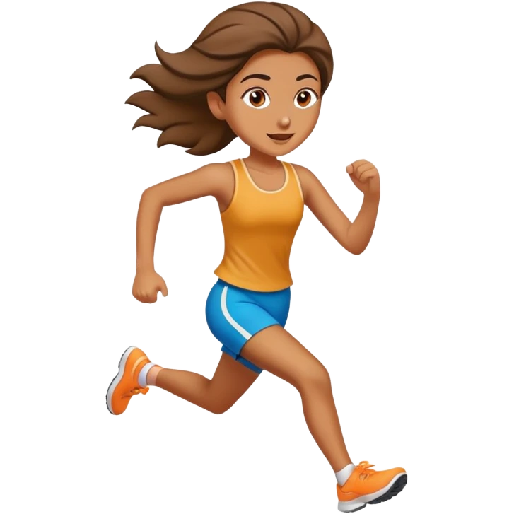 girl running emoji