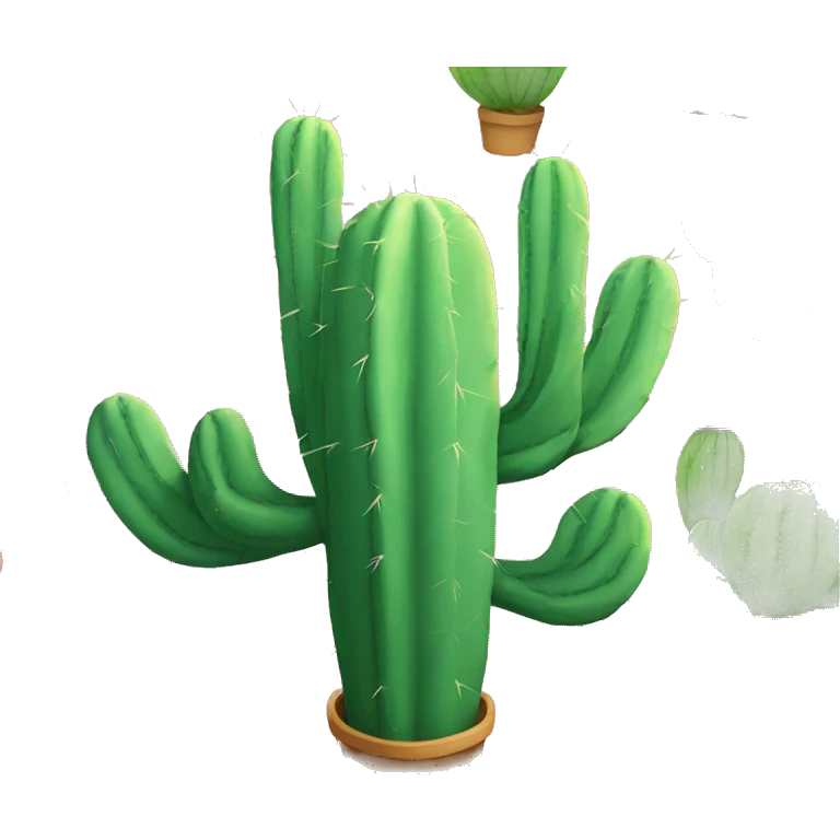 Rainbow cactus emoji