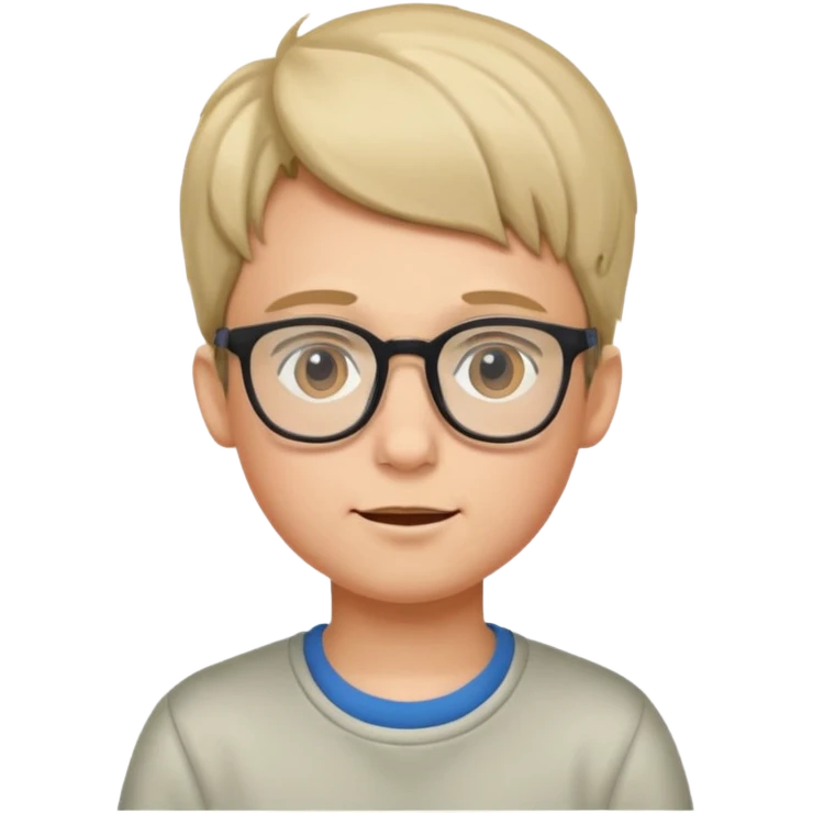 boy glasses on head  emoji