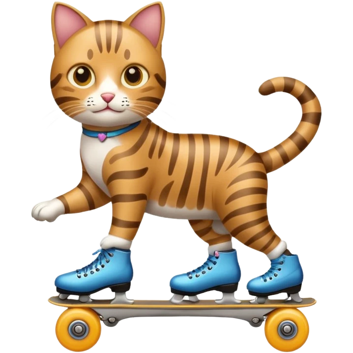 roller skater cat emoji