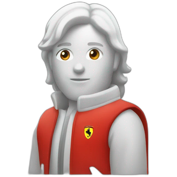 Ferrari purosanhue in red color emoji