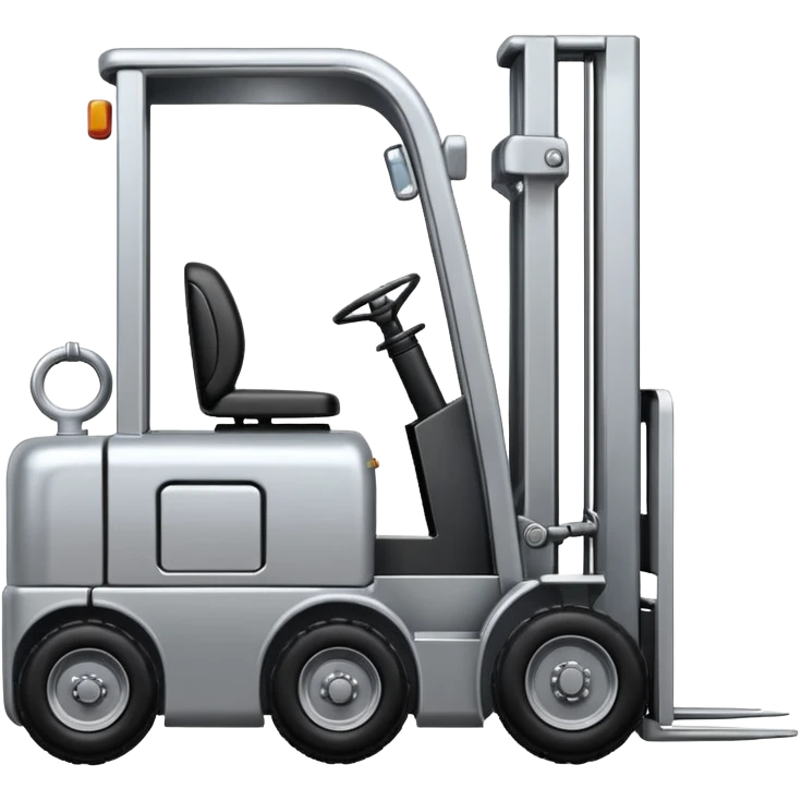 create a realistic logistic forklift emoji