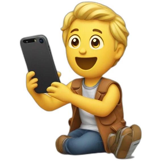 Playing on phone  emoji