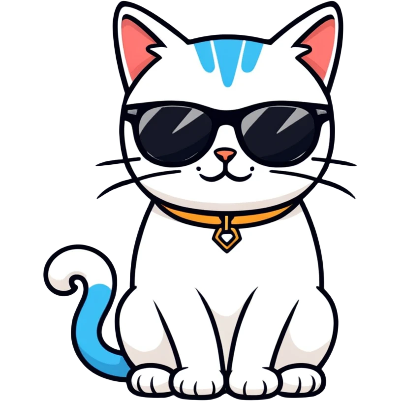 cat wearing sunglasses emoji