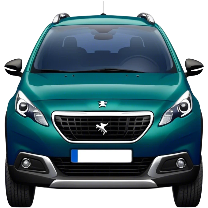 Peugeot 2008 couleur bleu émeraude foncé emoji
