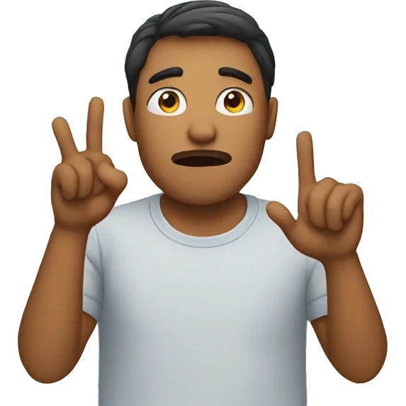person saying no emoji