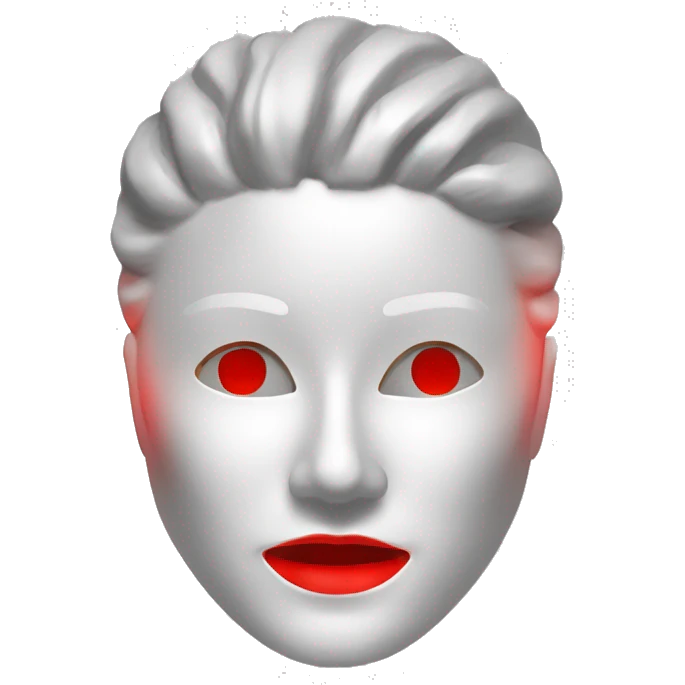 Omnilux contour red light therapy mask emoji