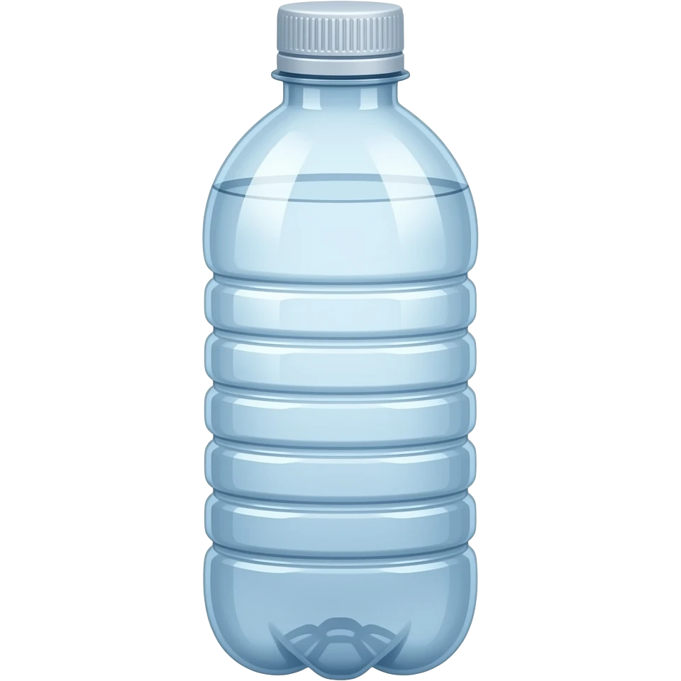 botella de agua trasparente emoji