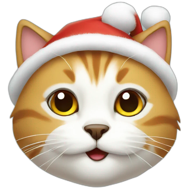 Christmas cat emoji
