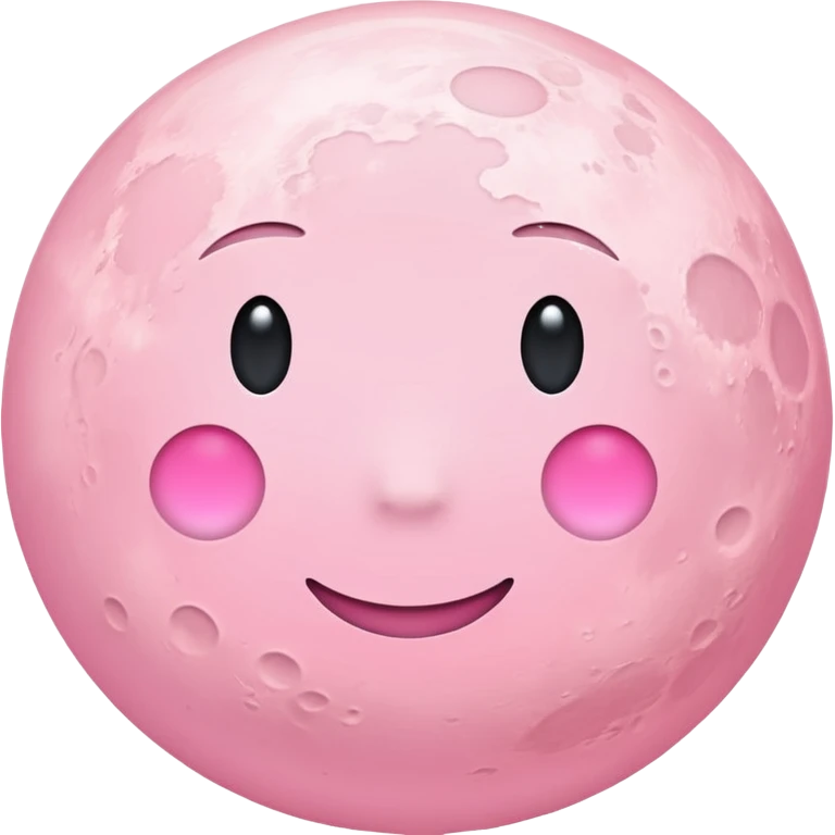 pastel pink moon emoji