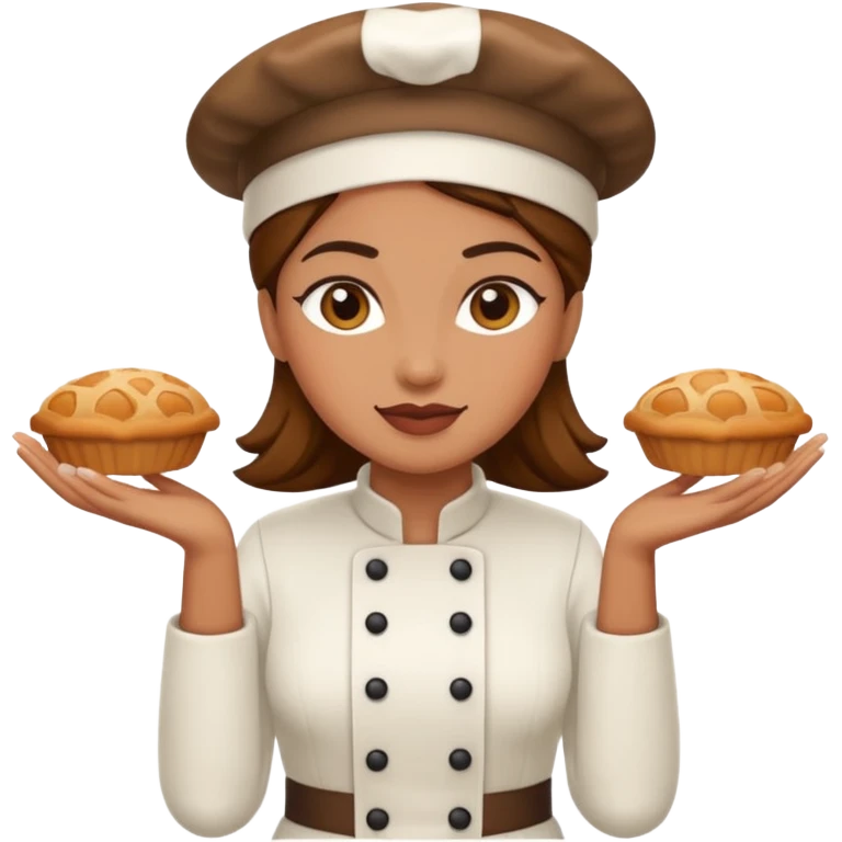 baker woman medium skin tone emoji