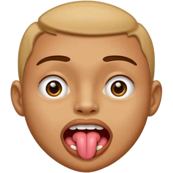 Tongue sucking front teeth side eye emoji