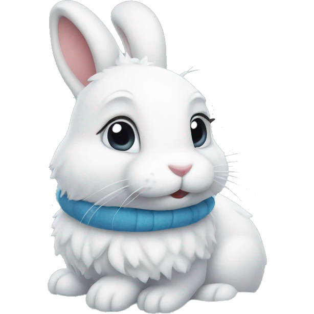 Bunny in snow emoji