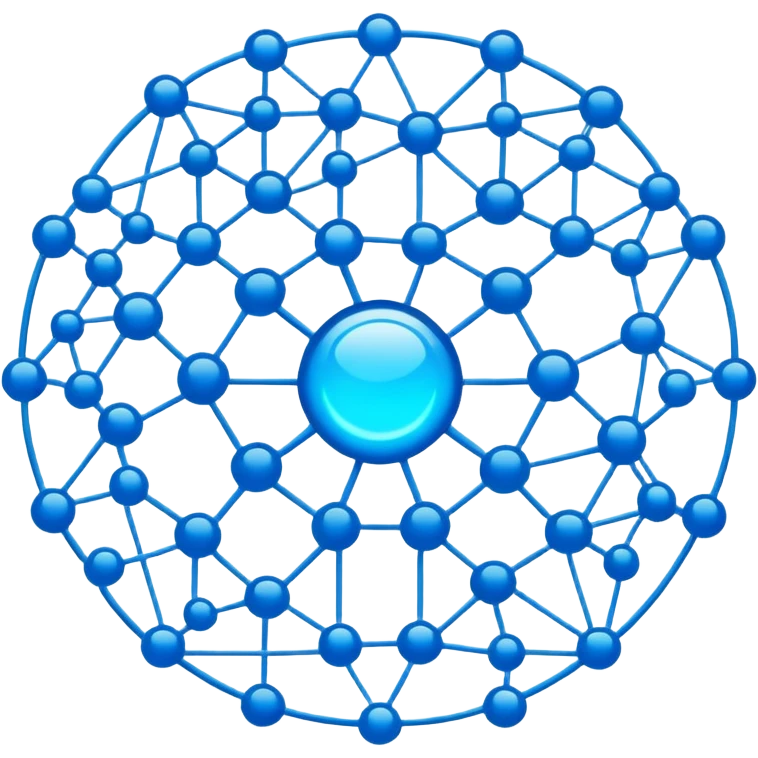network in a circular form emoji