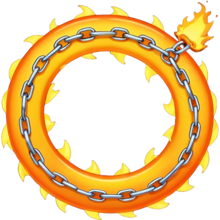 broken chain with fire emoji