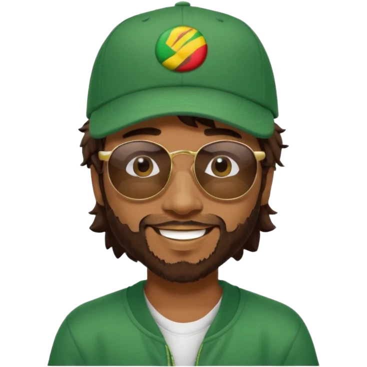 Shaggy, Reggae Rapper with dark brown hair emoji