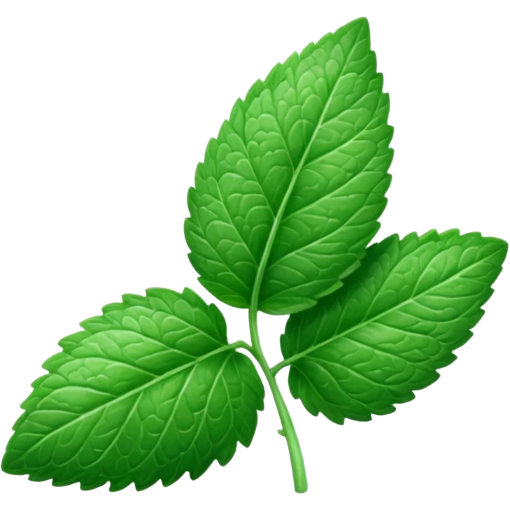 mint leave emoji