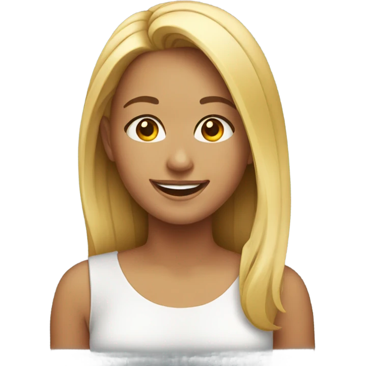 smiling girl with earrings emoji