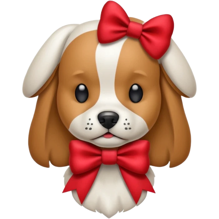 animatronic dog with red bow time like fnaf but dog emoji ios only face emoji