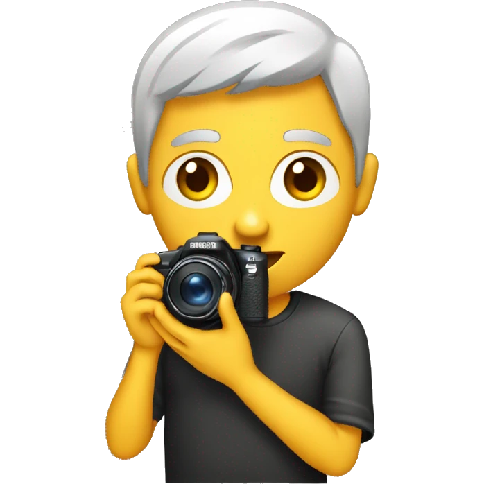 blogger with camera emoji