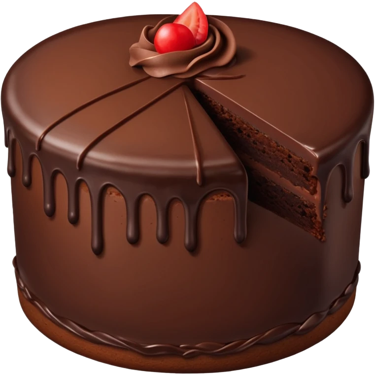 Chocolate cake one piece emoji