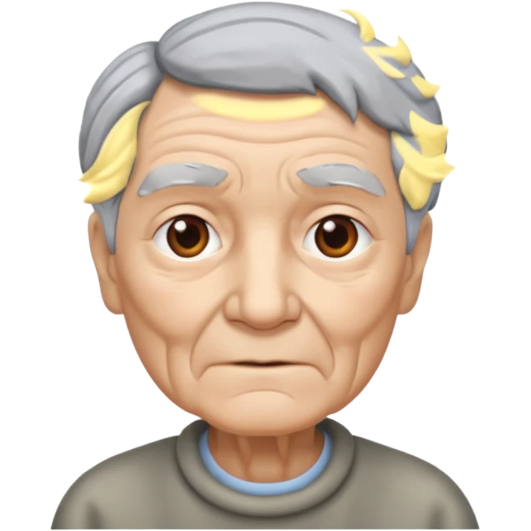 Iron elderly emoji