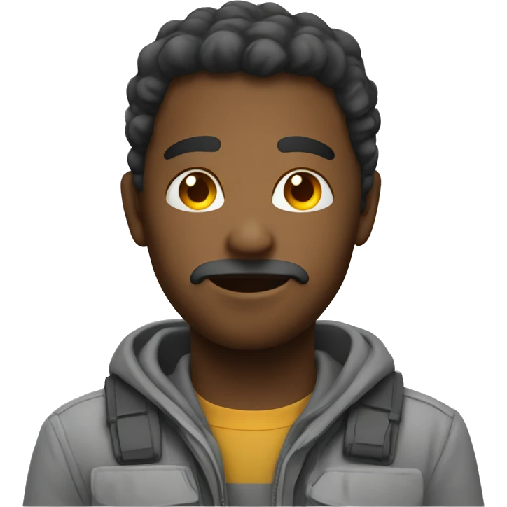 Face emoji with halo emoji