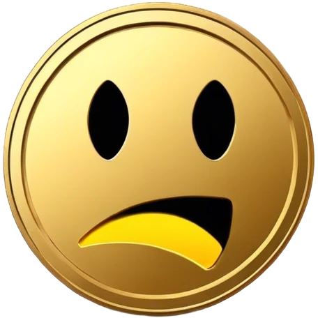 gold coin with pacman logo emoji