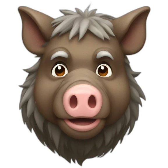 boar as old man emoji