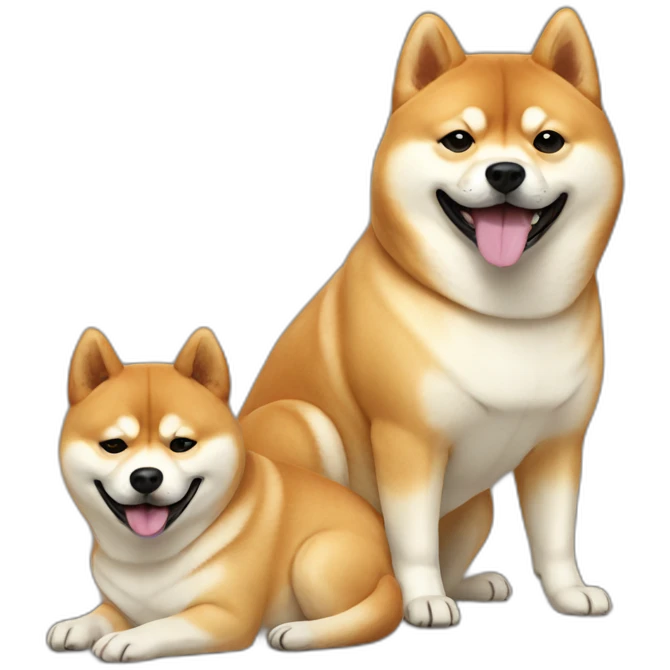 fat-shiba-dog-family emoji