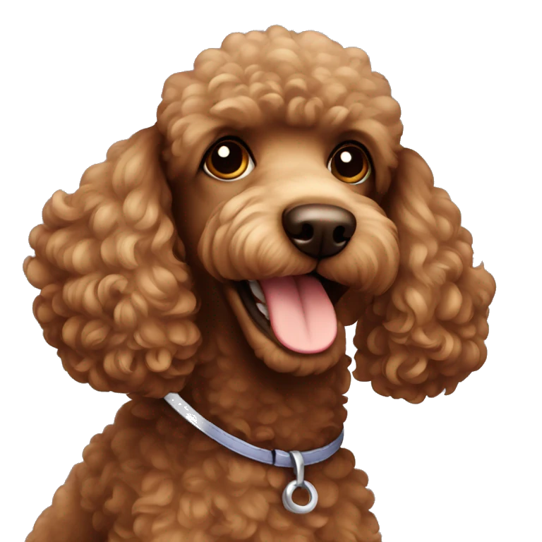 brown poodle  emoji