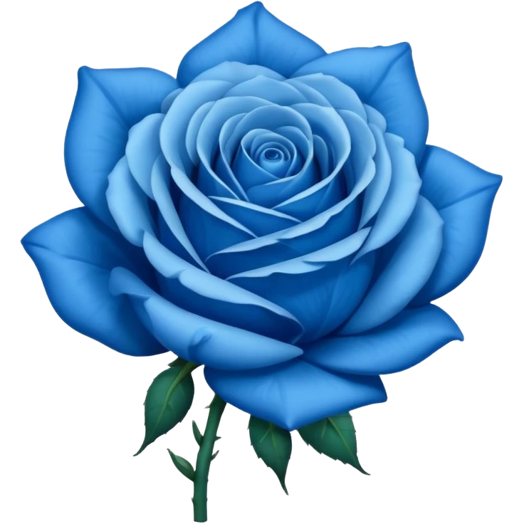Blue rose  emoji