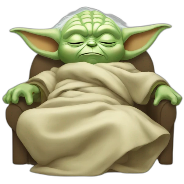Sleeping yoda emoji