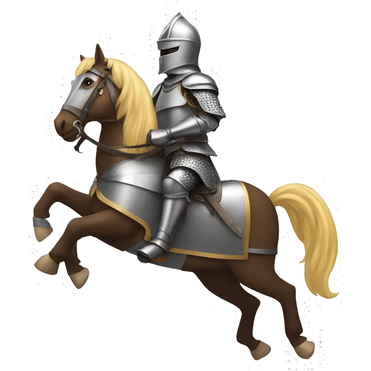 A knight on a horse emoji