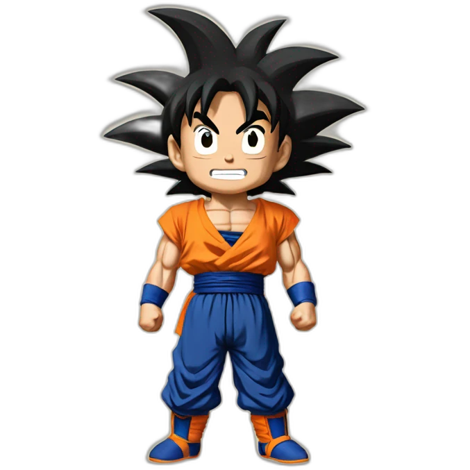 goku chiquito saludando emoji
