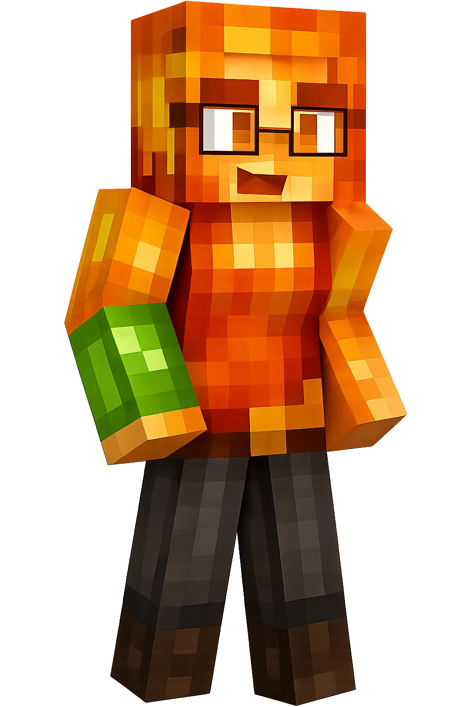 Extract the Blaze character (far left) from the image as a separate image with a transparent background, preserving the original style and quality. emoji