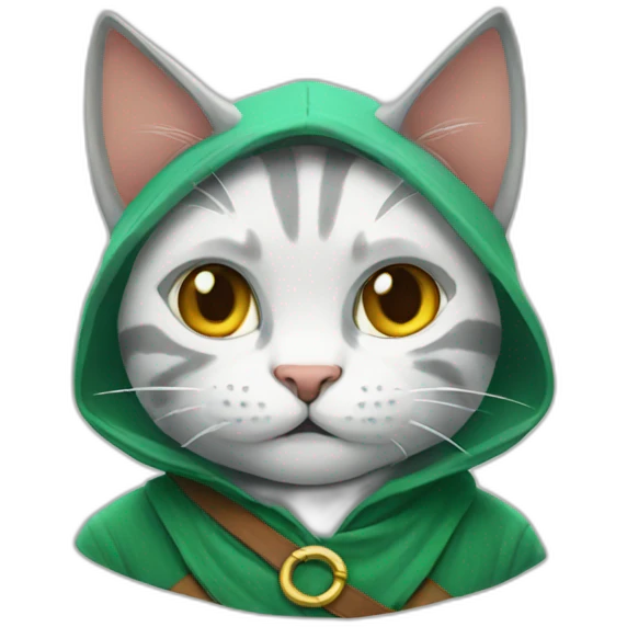 Link turn into cat emoji
