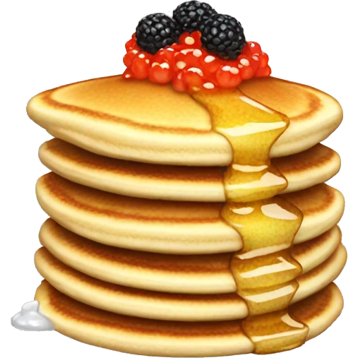 pancakes with caviar emoji