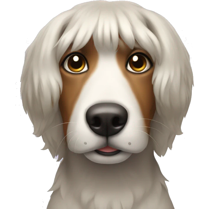 dog with a wig emoji