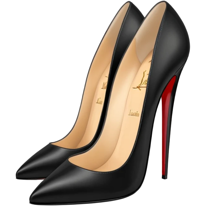 louboutin heels black emoji