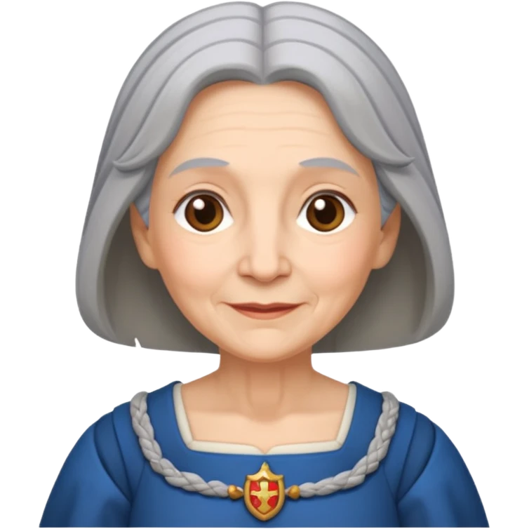 The kind and amiable grandmother in medieval fairy tales emoji
