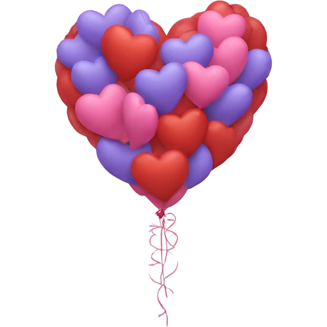 Balloon hearts emoji