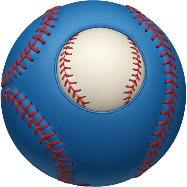 blue baseball ball emoji