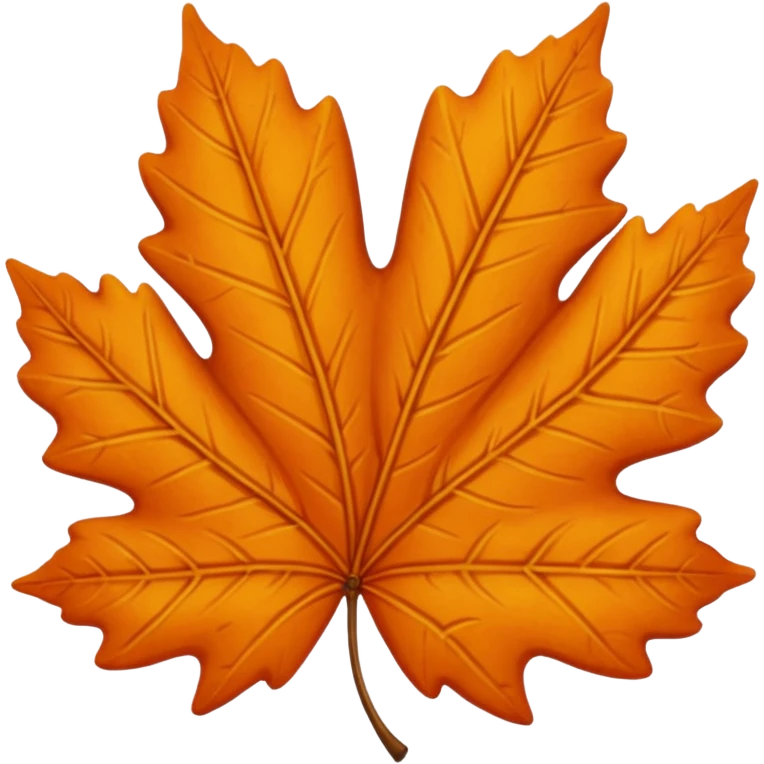 orange leave emoji