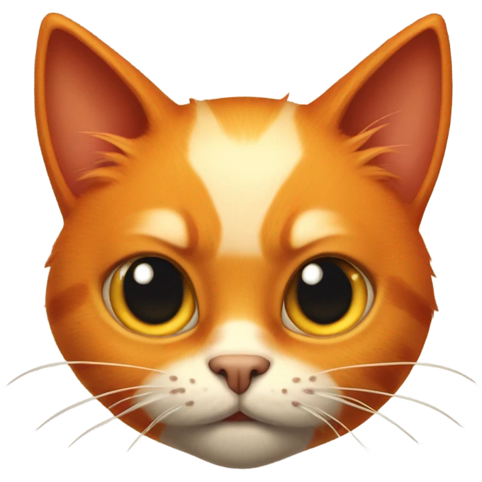 Devil cat that is orange emoji