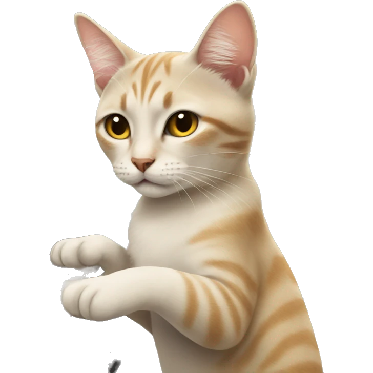 cat playing piano emoji