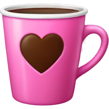 Pink cup of coffee  emoji