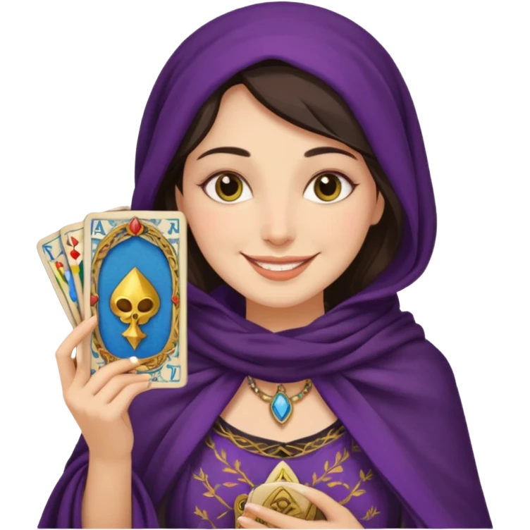 Bruxinha do tarot emoji