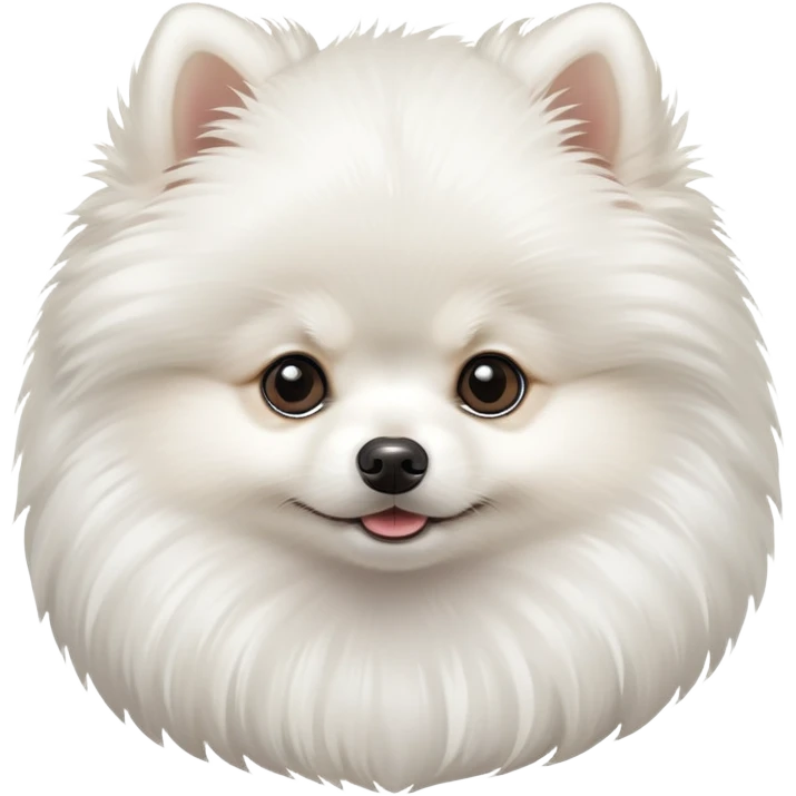 White pomerian emoji